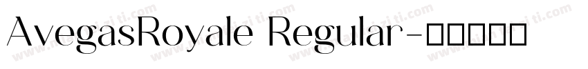 AvegasRoyale Regular字体转换